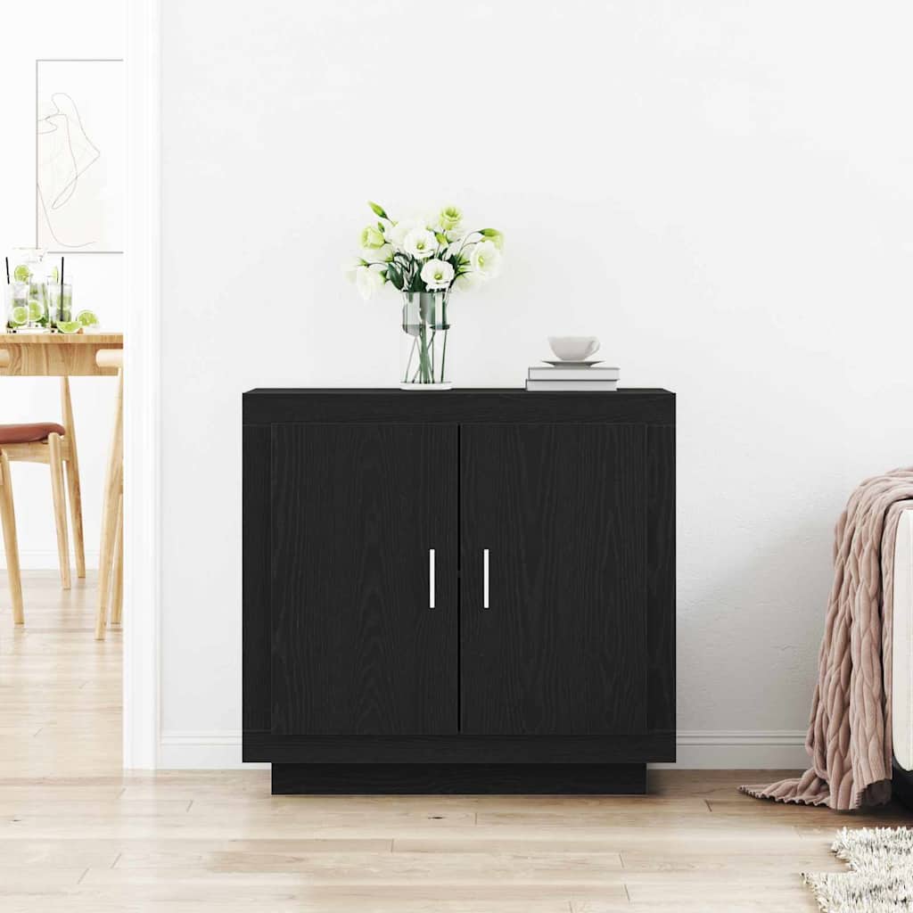 Buffet Noir 80 x 40 x 75 cm Bois d'ingénierie - XIOS