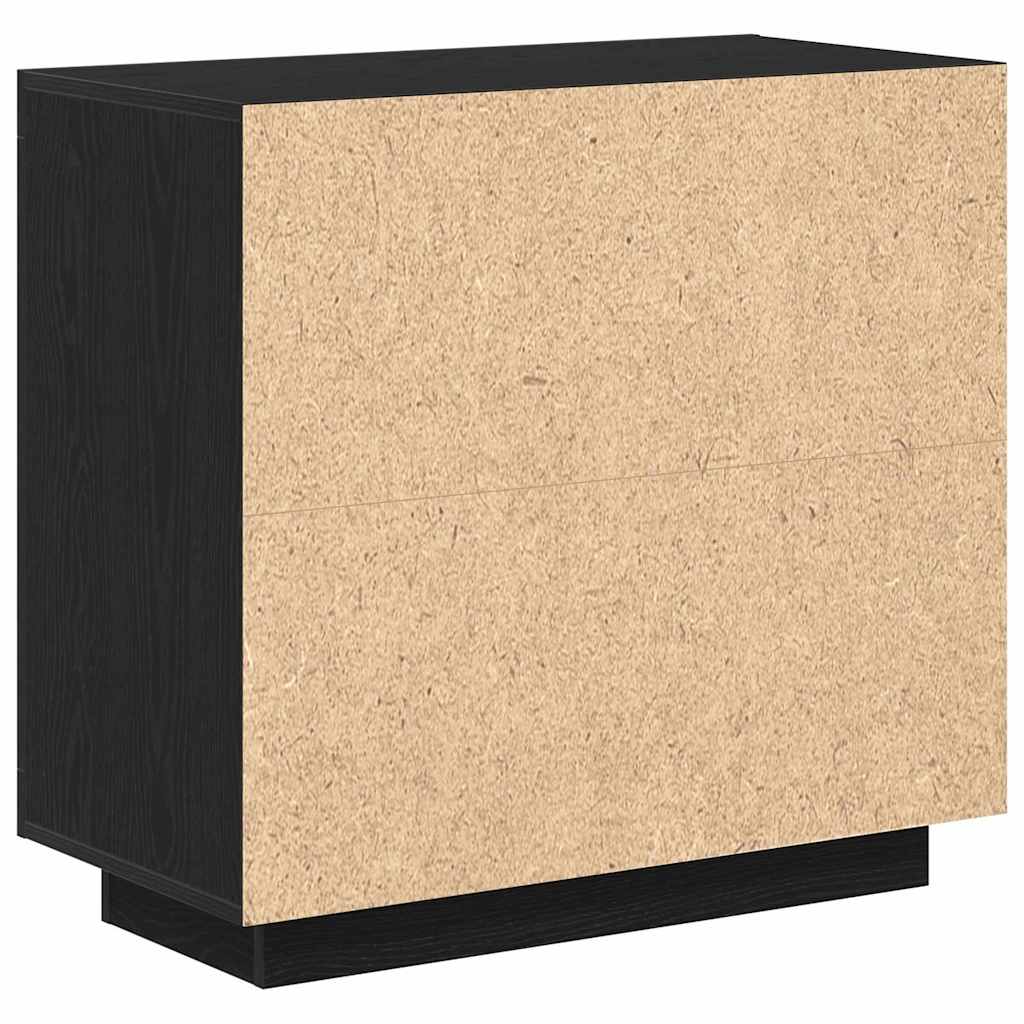 Buffet Noir 80 x 40 x 75 cm Bois d'ingénierie - XIOS