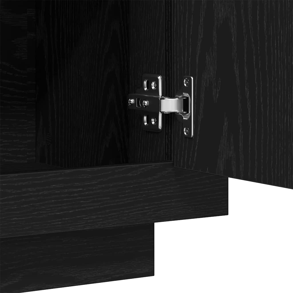 Buffet Noir 92 x 35 x 75 cm Bois d'ingénierie - XIOS