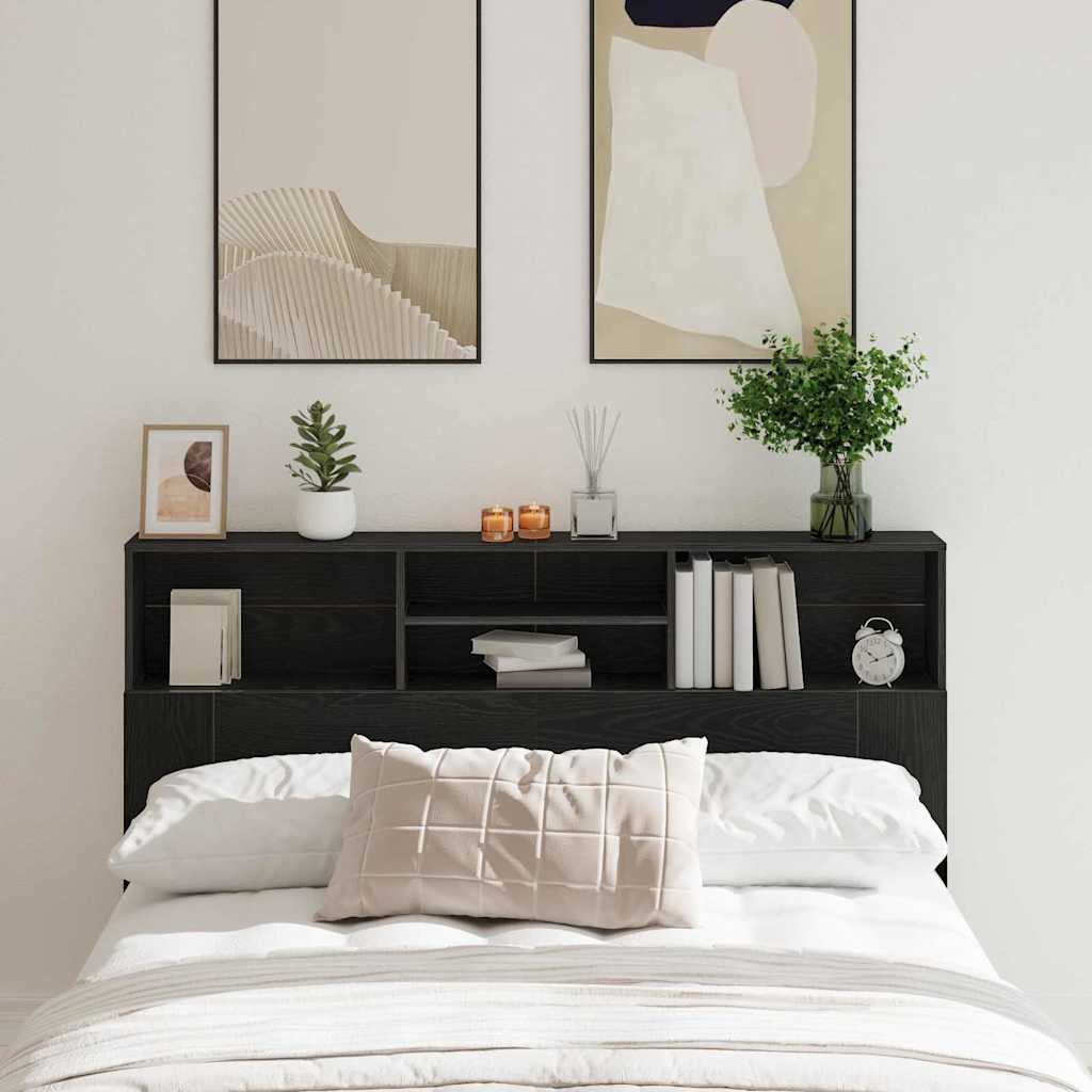 Cabinet de Tête de Lit Chêne noir 160 x 19 x 103.5 cm - XIOS