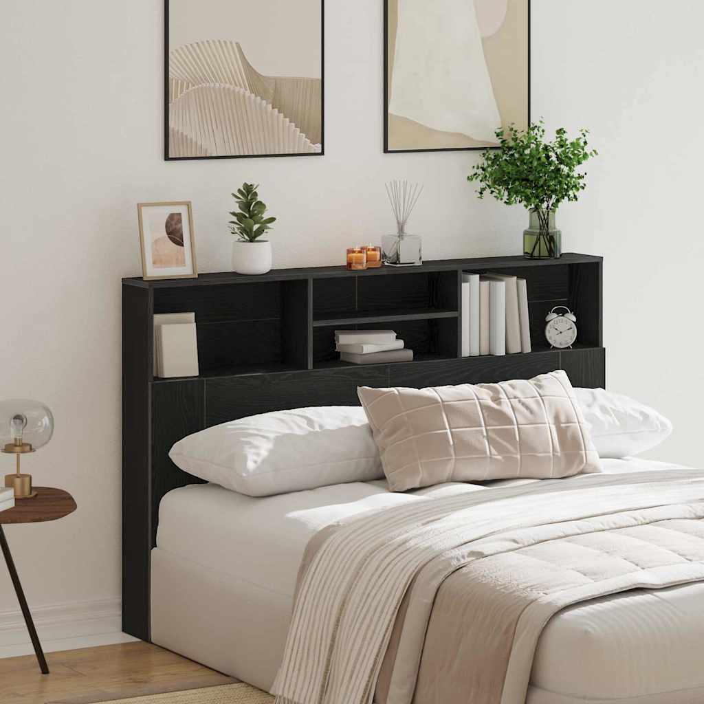 Cabinet de Tête de Lit Chêne noir 160 x 19 x 103.5 cm - XIOS