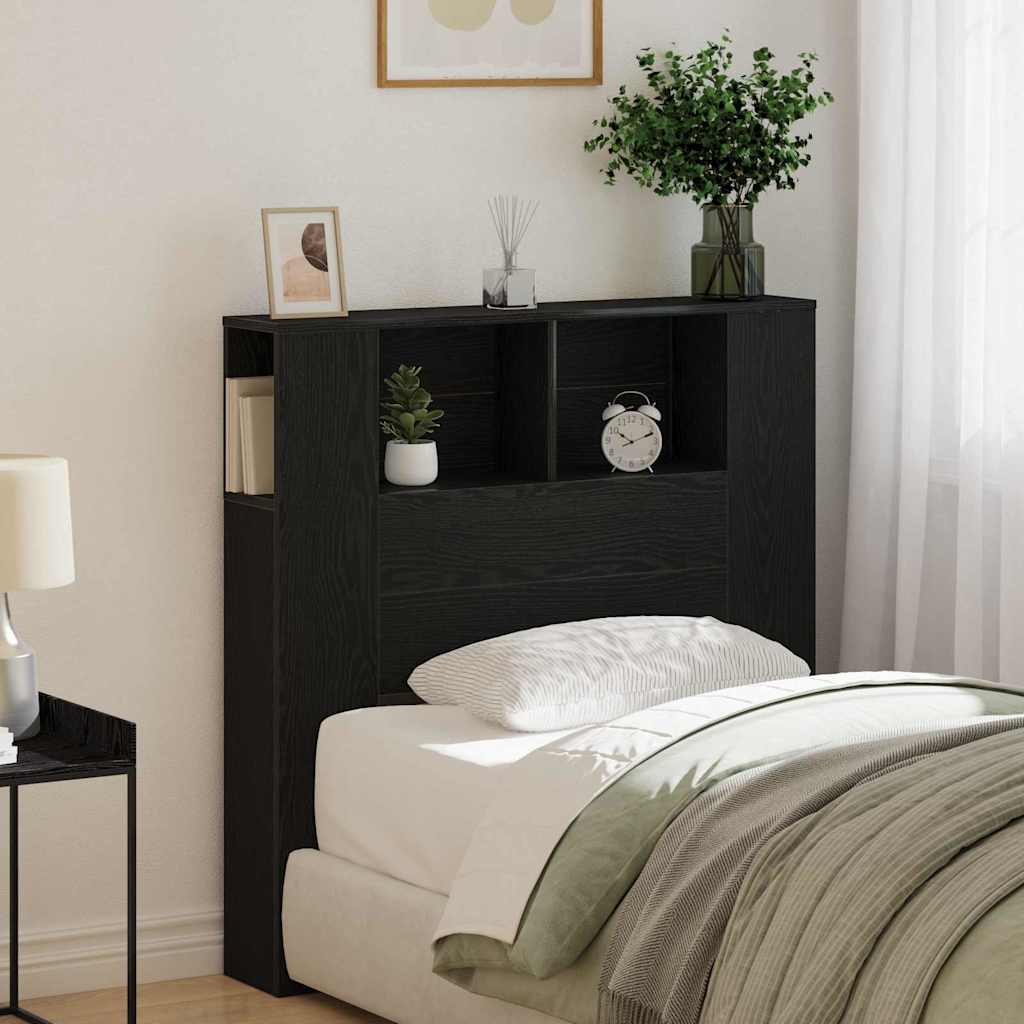 Cabinet de Tête de Lit Chêne noir 100 x 19 x 104.5 cm - XIOS