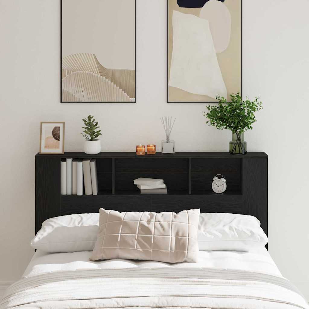 Cabinet de Tête de Lit Chêne noir 160 x 19 x 104,5 cm - XIOS