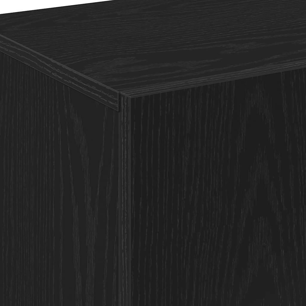 Haut Armoire Noir 70 x 31 x 115 cm Bois d'ingénierie - XIOS