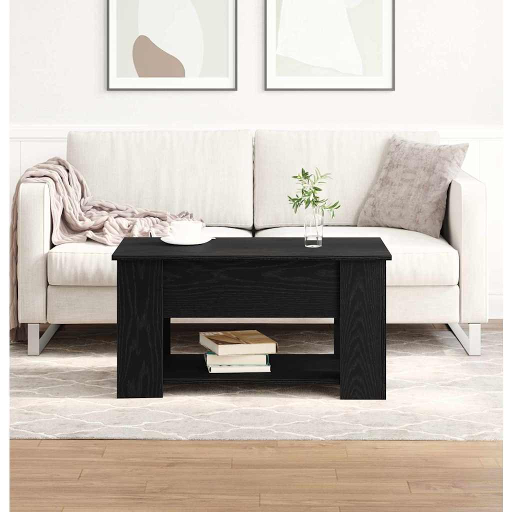 Table basse Chêne noir 79 x 49 x 41 cm Bois d'ingénierie - XIOS