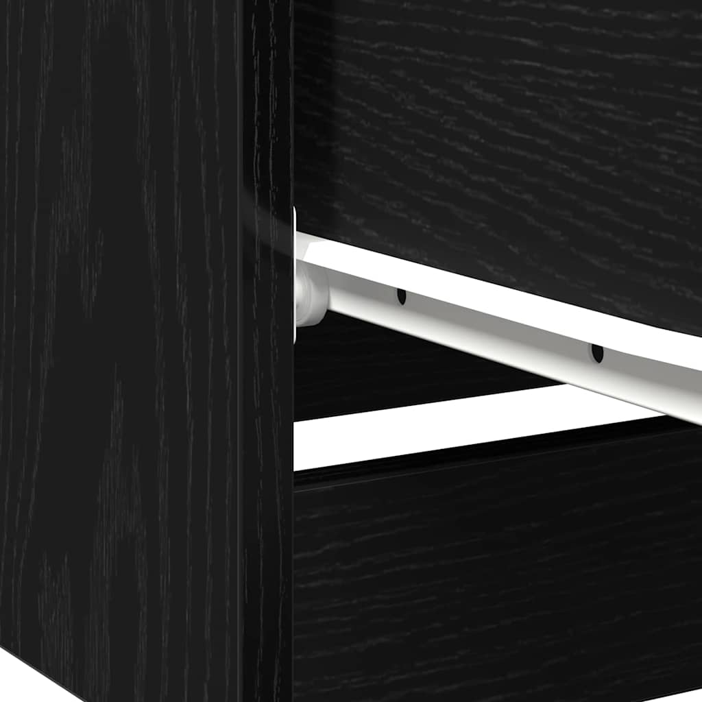 Cabinet de chevet Chêne noir 40 x 65 x 65 cm Bois d'ingénierie