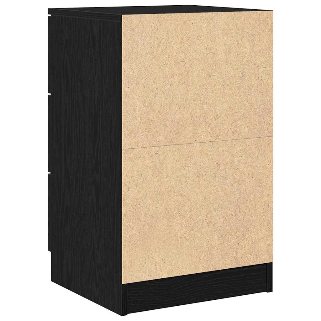 Cabinet de chevet Chêne noir 40 x 65 x 65 cm Bois d'ingénierie