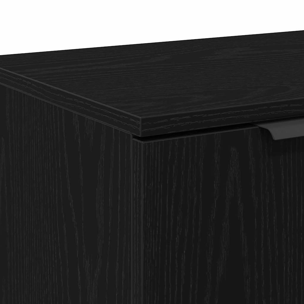 Meuble TV Chêne noir 102 x 35 x 36,5 cm Bois d'ingénierie - XIOS