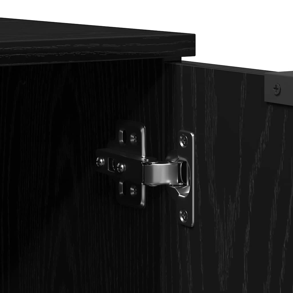 Meuble TV Chêne noir 102 x 35 x 36,5 cm Bois d'ingénierie - XIOS