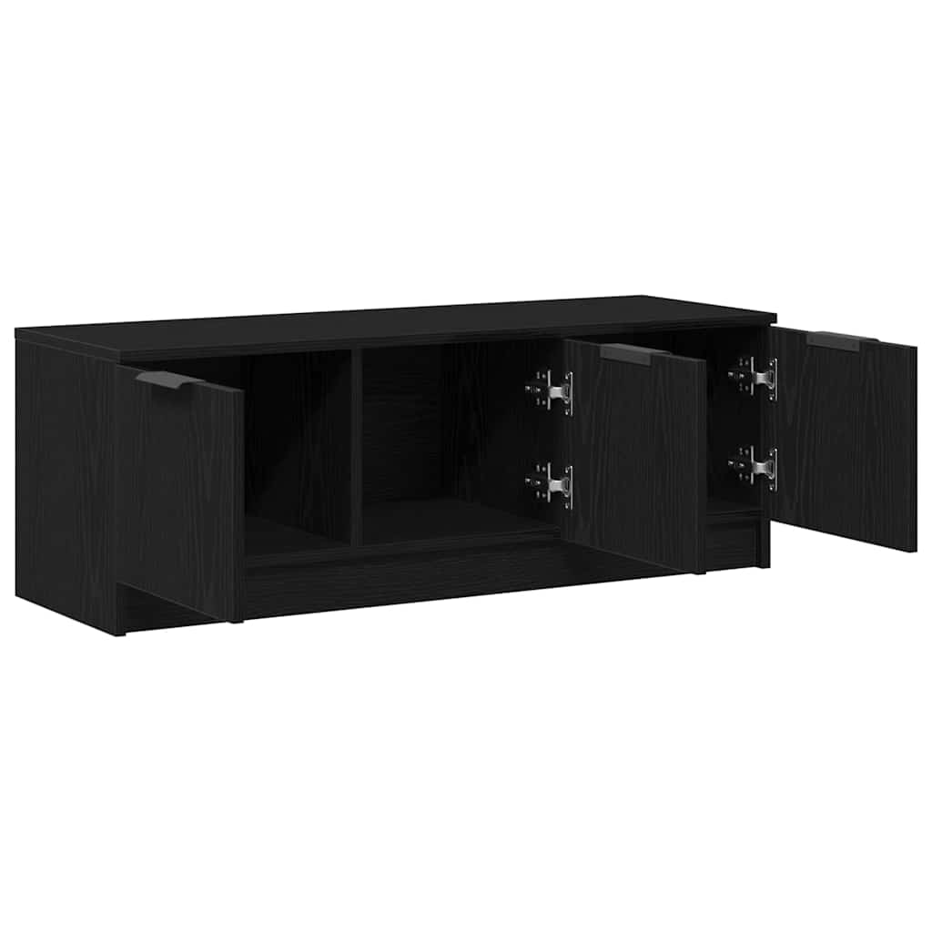 Meuble TV Chêne noir 102 x 35 x 36,5 cm Bois d'ingénierie - XIOS