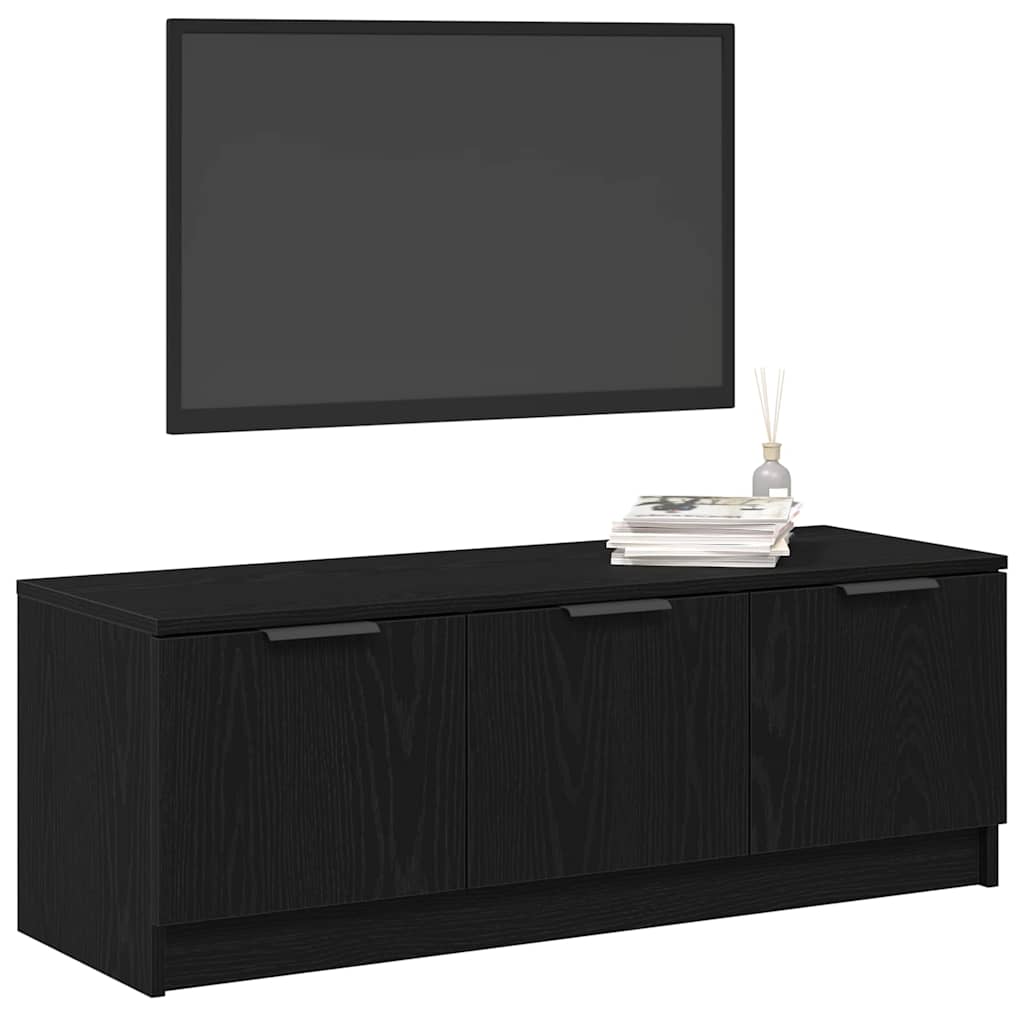 Meuble TV Chêne noir 102 x 35 x 36,5 cm Bois d'ingénierie - XIOS