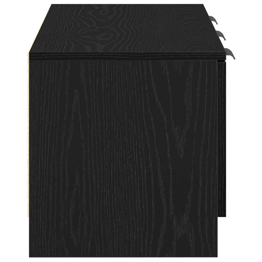 Meuble TV Chêne noir 102 x 35 x 36,5 cm Bois d'ingénierie - XIOS