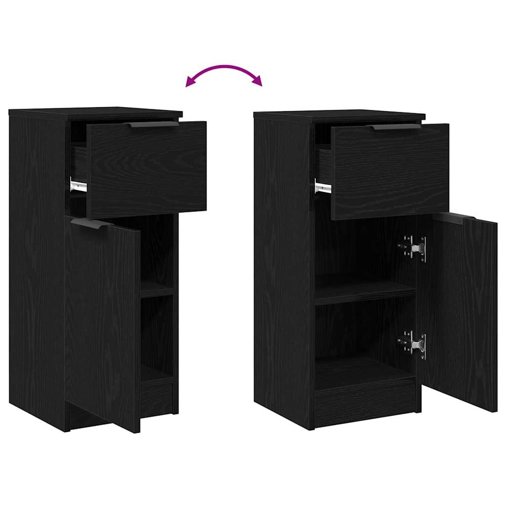 Buffet Chêne Noir Chêne noir 30 x 30 x 70 cm Bois d'ingénierie - XIOS