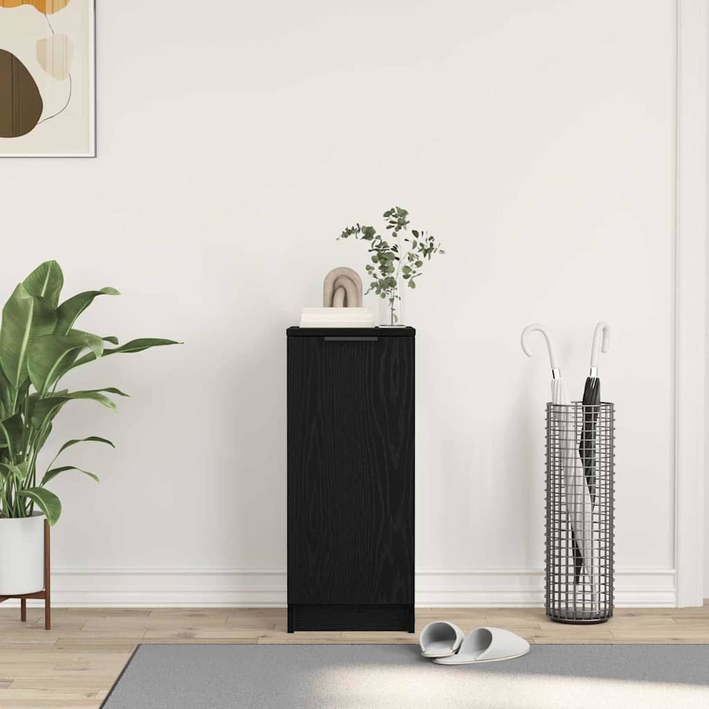 Cabinet à chaussures avec étagère Chêne noir 29.5 x 35 x 70 cm - XIOS