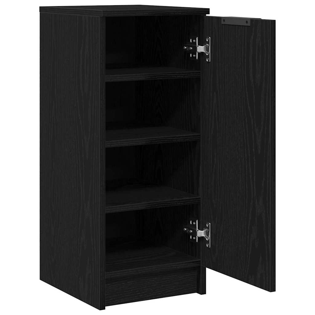 Cabinet à chaussures avec étagère Chêne noir 29.5 x 35 x 70 cm - XIOS