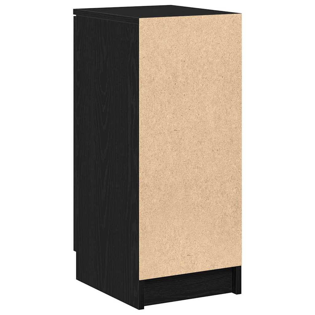 Cabinet à chaussures avec étagère Chêne noir 29.5 x 35 x 70 cm - XIOS