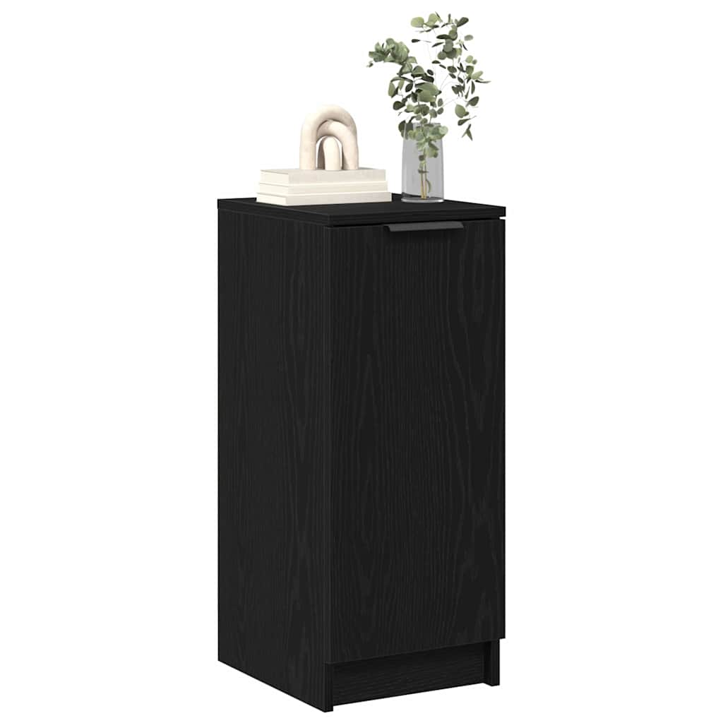Cabinet à chaussures avec étagère Chêne noir 29.5 x 35 x 70 cm - XIOS