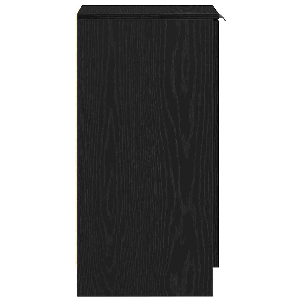 Cabinet à chaussures avec étagère Chêne noir 29.5 x 35 x 70 cm - XIOS
