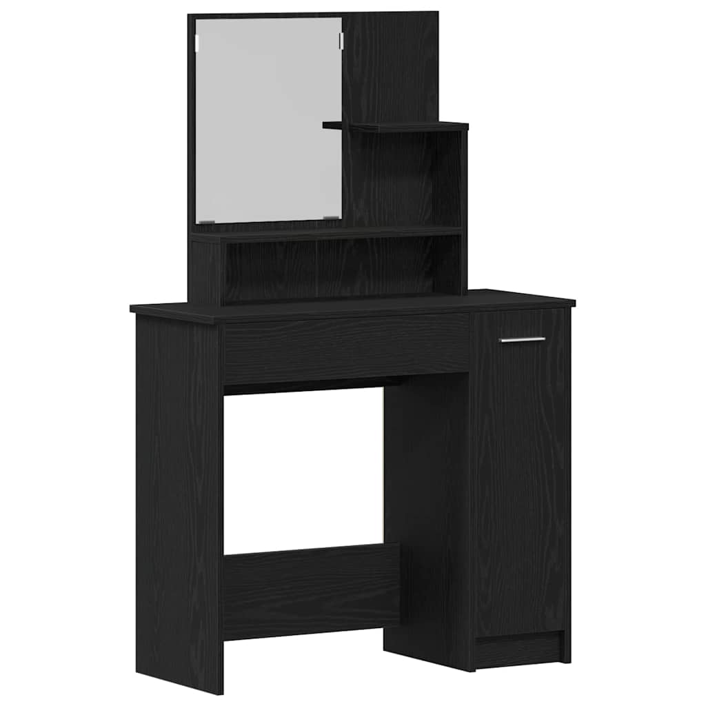 Table de Toilette avec tiroir Chêne noir 86.5 x 35 x 136 cm - XIOS