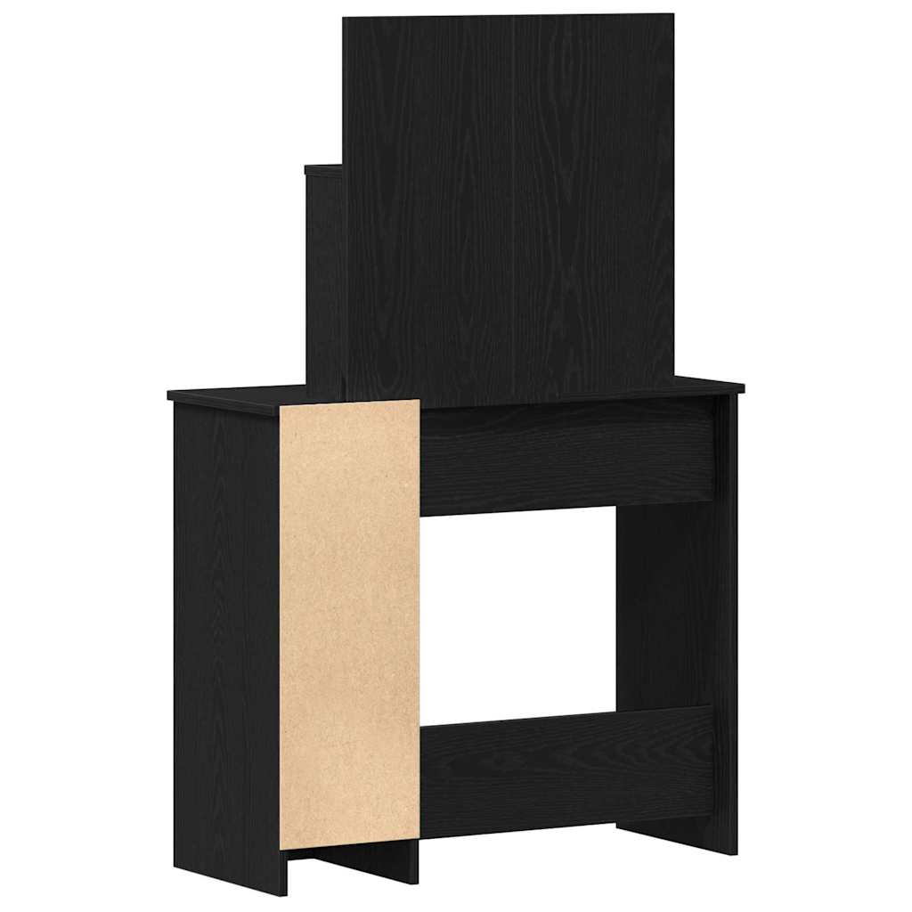 Table de Toilette avec tiroir Chêne noir 86.5 x 35 x 136 cm - XIOS