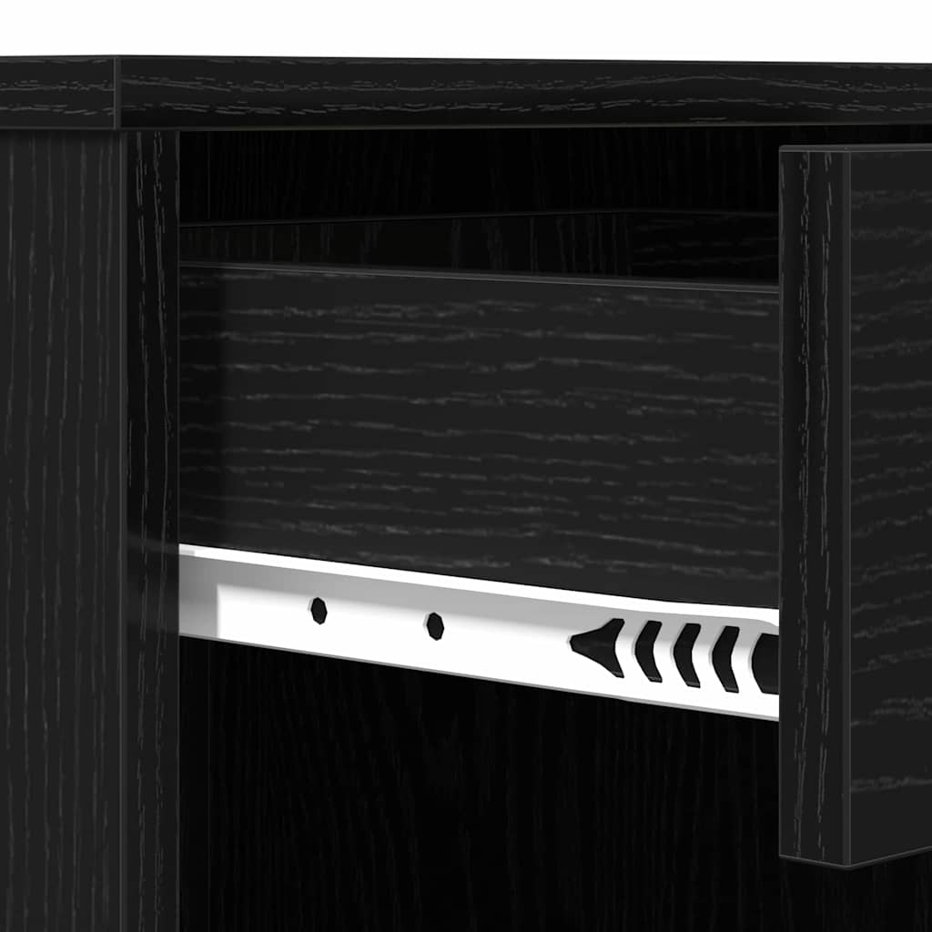 Cabinet de Cosmétiques avec tiroir Chêne noir 80 x 40 x 75 cm - XIOS