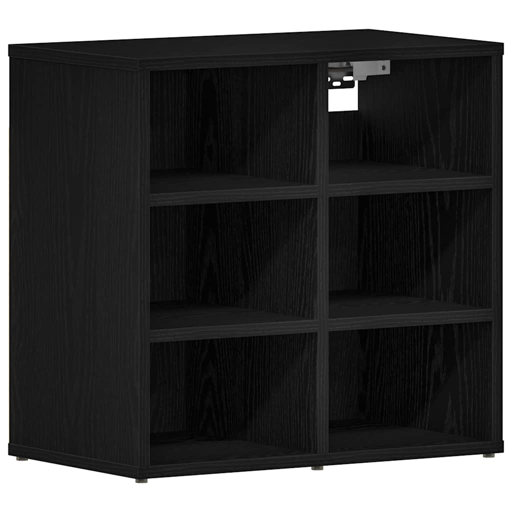 Meuble à chaussures avec étagère Chêne noir 52 x 30 x 50.5 cm - XIOS