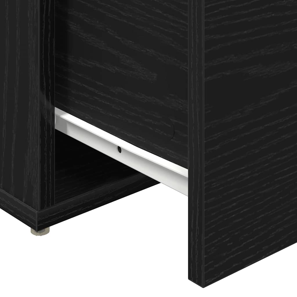 Commode Chêne noir 40.5 x 40 x 40 cm Bois d'ingénierie - XIOS