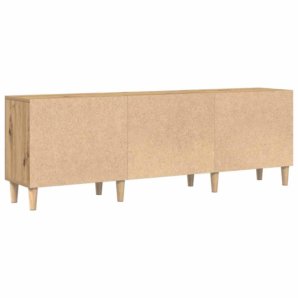 Meuble TV chêne artisanal 150 x 30 x 50 cm Bois d'ingénierie - XIOS