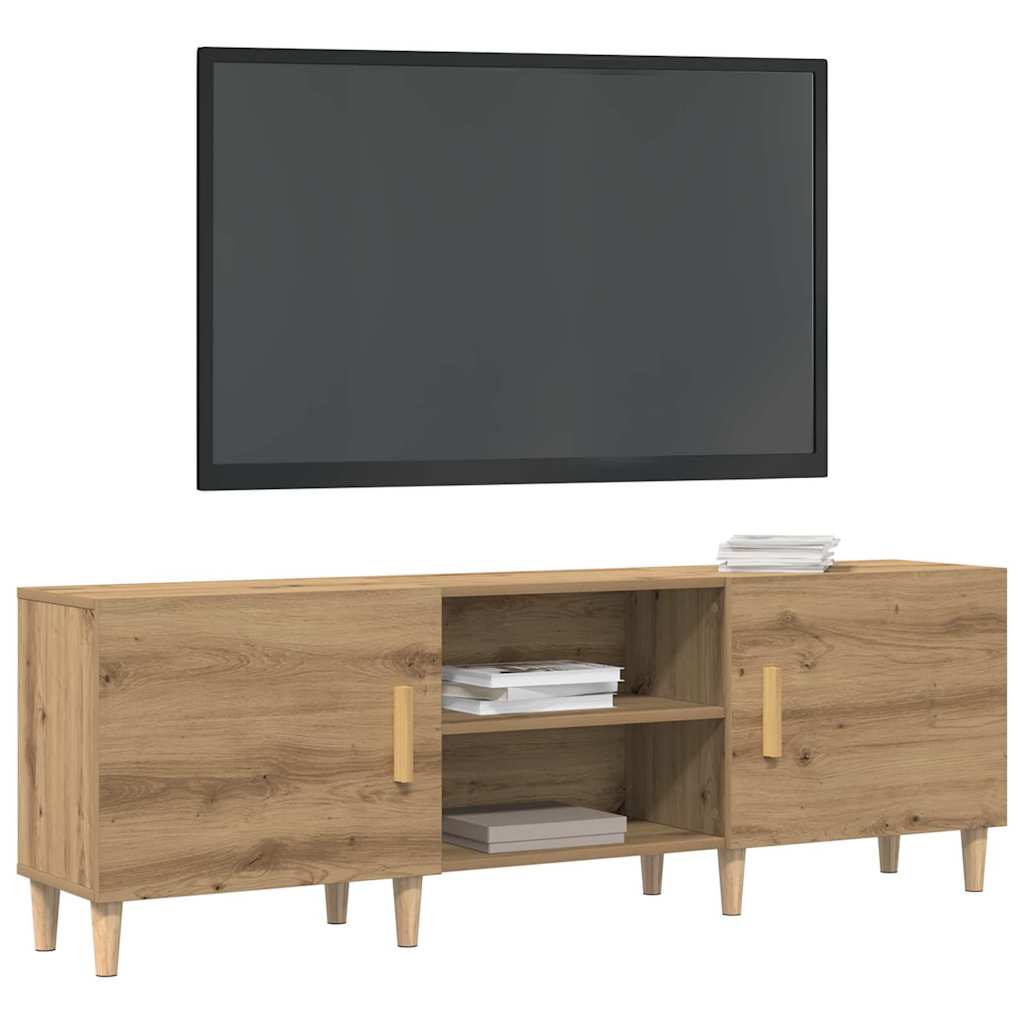 Meuble TV chêne artisanal 150 x 30 x 50 cm Bois d'ingénierie - XIOS