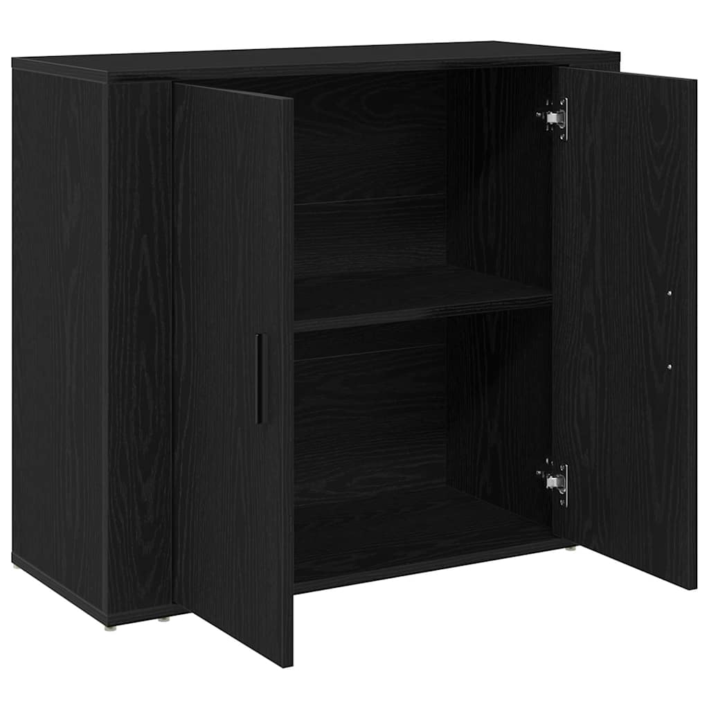 Buffet Chêne noir 80 x 33 x 70 cm Bois d'ingénierie - XIOS