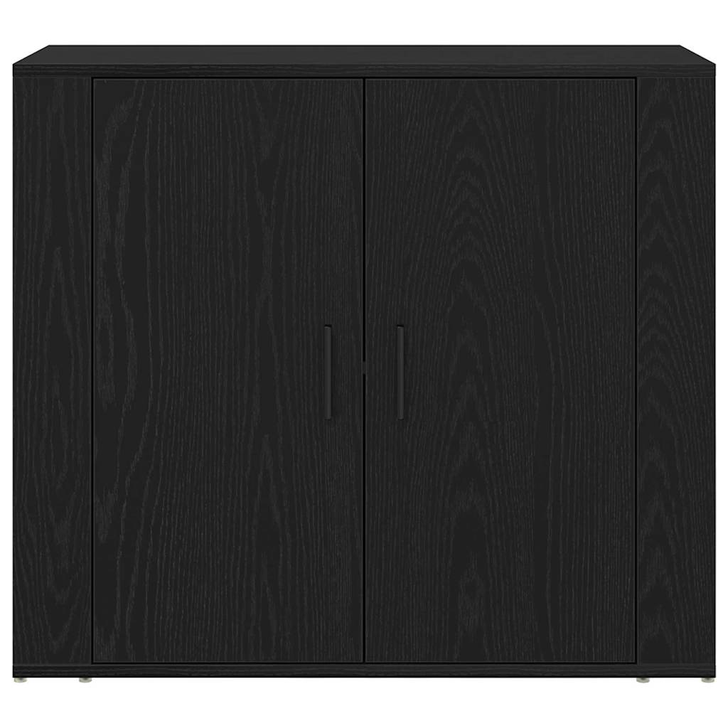 Buffet Chêne noir 80 x 33 x 70 cm Bois d'ingénierie - XIOS