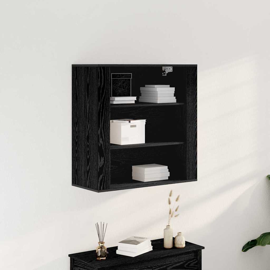 Meuble mural Chêne noir 80 x 33 x 80 cm Bois d'ingénierie - XIOS