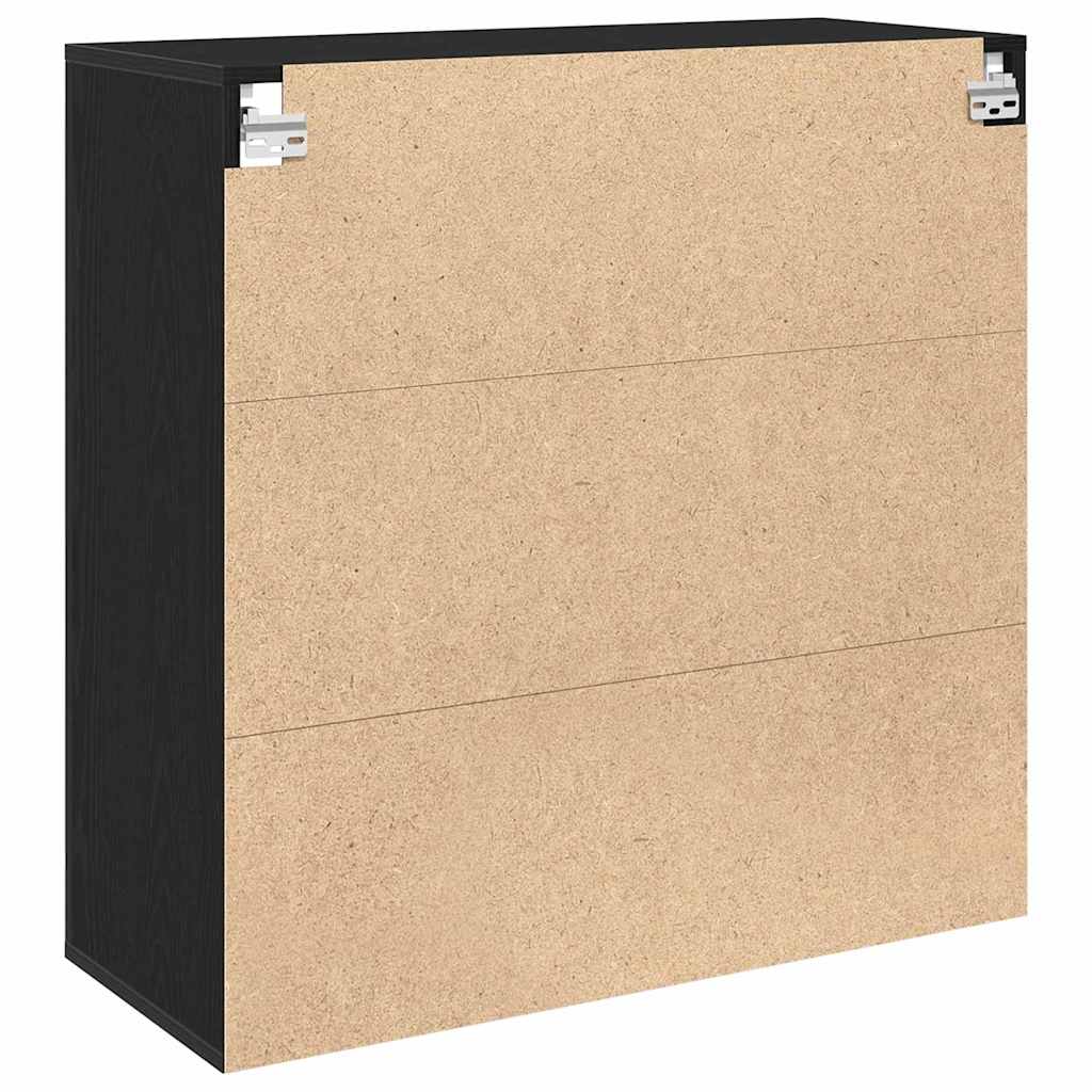 Meuble mural Chêne noir 80 x 33 x 80 cm Bois d'ingénierie - XIOS