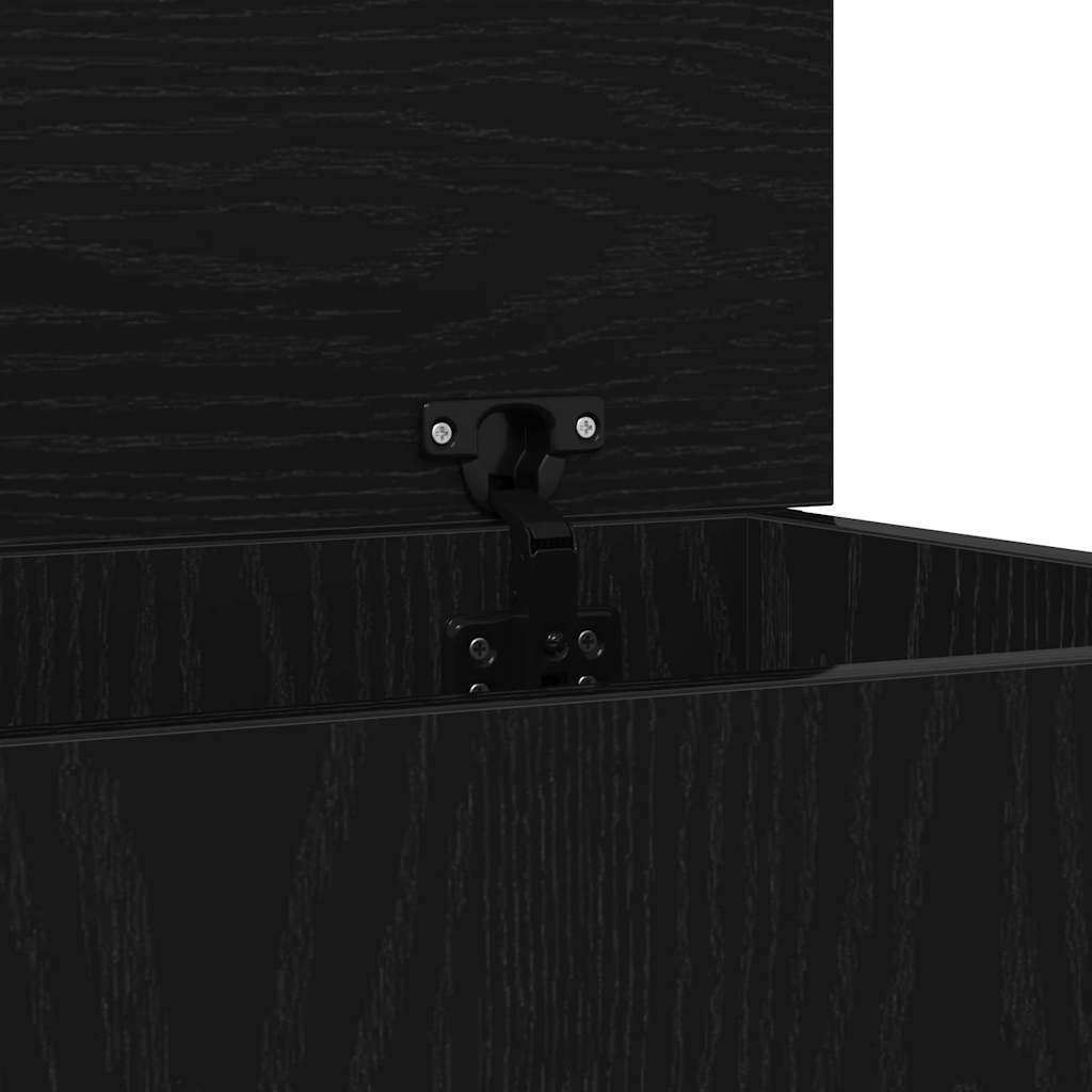Boîte de Rangement Chêne noir 50 x 30 x 28 cm Bois d'ingénierie - XIOS