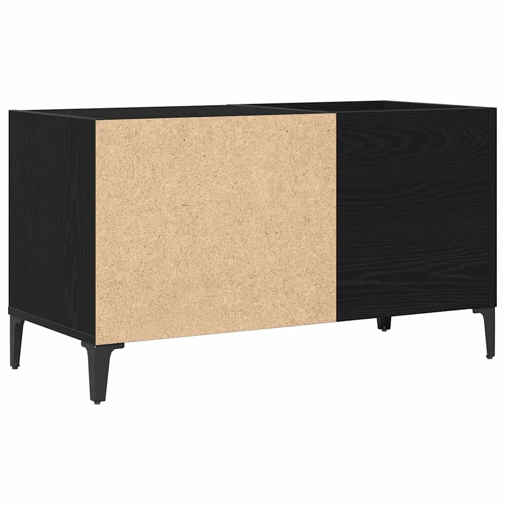 Meuble à vinyles Chêne noir 84.5 x 38 x 48 cm Bois d'ingénierie - XIOS