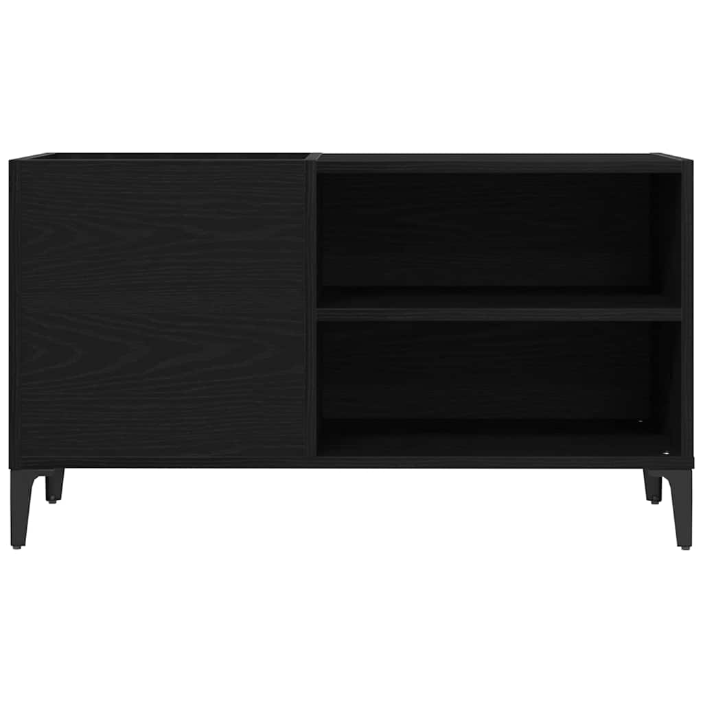 Meuble à vinyles Chêne noir 84.5 x 38 x 48 cm Bois d'ingénierie - XIOS