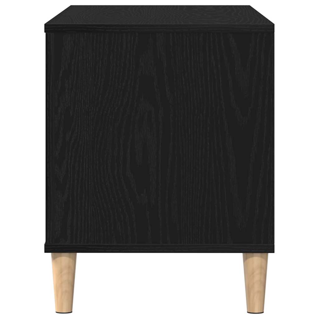 Meuble à vinyles Chêne noir 100 x 38 x 48 cm Bois d'ingénierie - XIOS