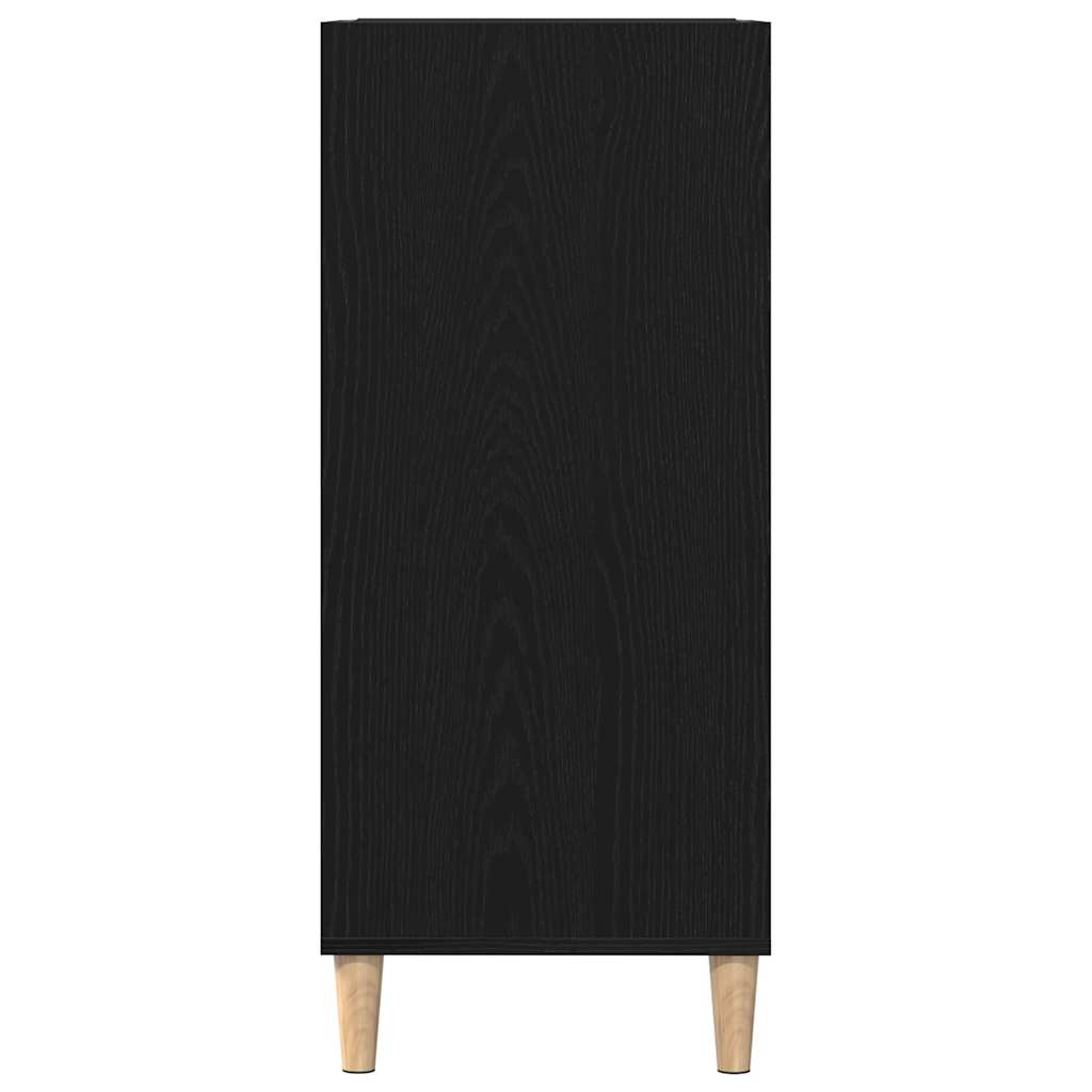 Meuble à vinyles Chêne noir 84.5 x 38 x 89 cm Bois d'ingénierie - XIOS