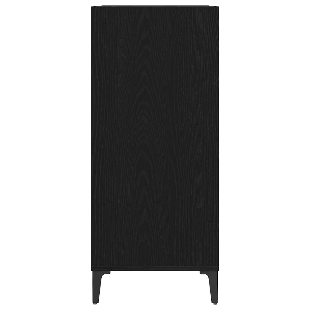 Meuble à vinyles Chêne noir 84.5 x 38 x 89 cm Bois d'ingénierie - XIOS