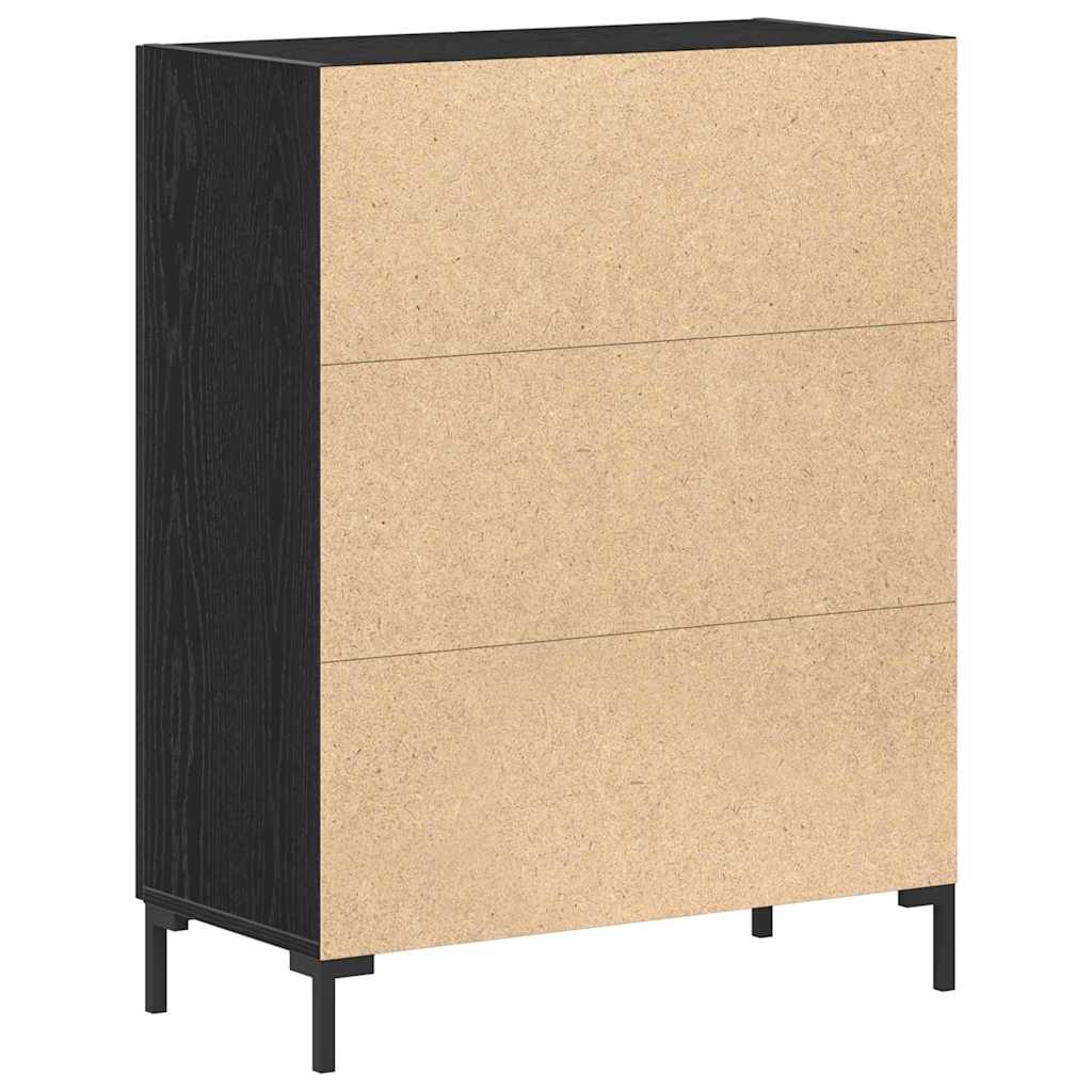 Buffet Chêne noir 69,5 x 34 x 90 cm Bois d'ingénierie - XIOS