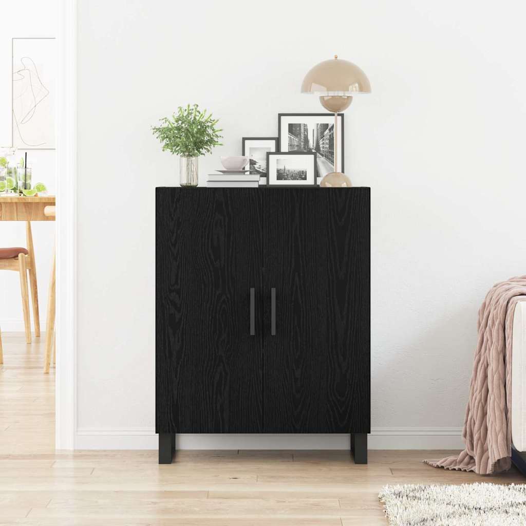Buffet Chêne noir 69,5 x 34 x 90 cm Bois d'ingénierie - XIOS