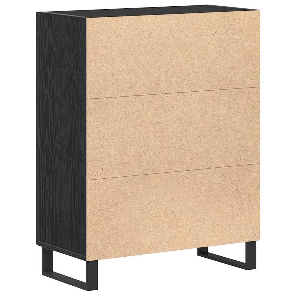 Buffet Chêne noir 69,5 x 34 x 90 cm Bois d'ingénierie - XIOS