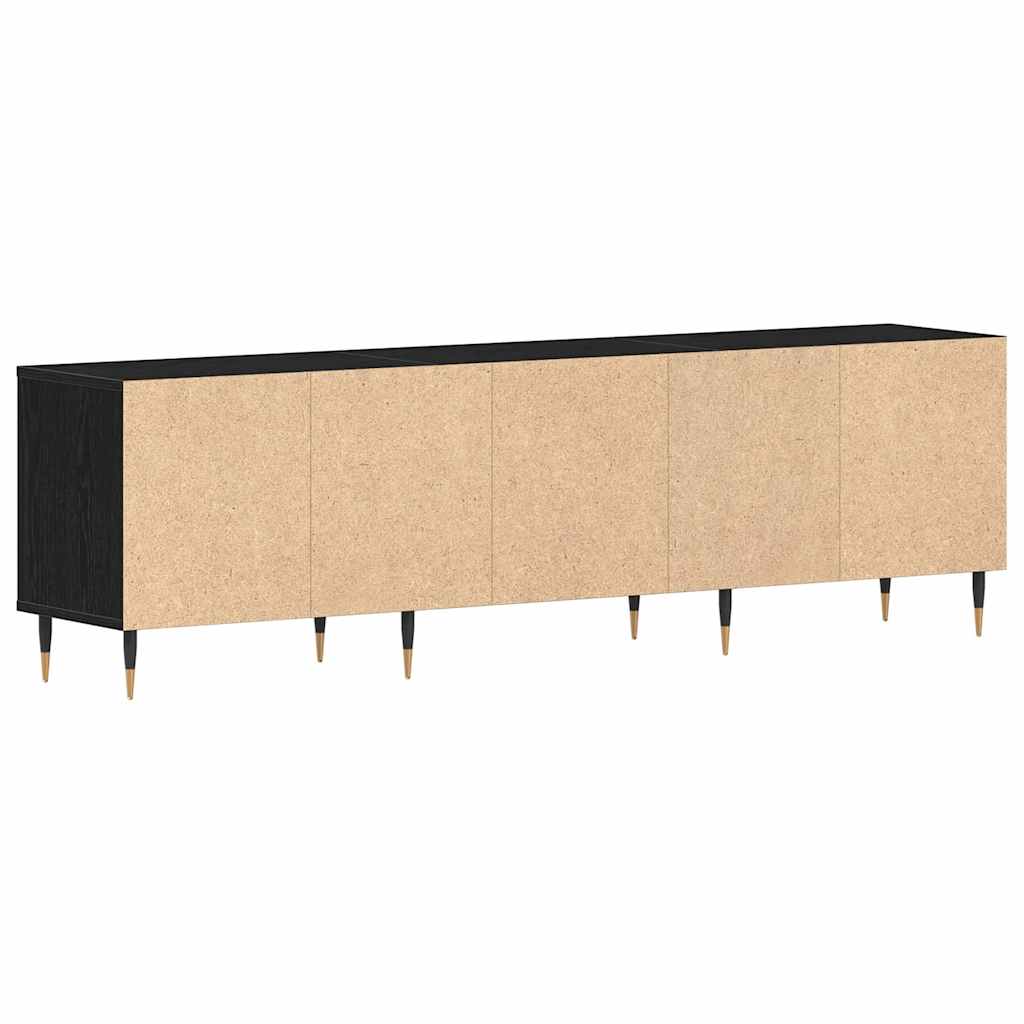 Meuble TV Chêne noir 150 x 30 x 44.5 cm Bois d'ingénierie - XIOS
