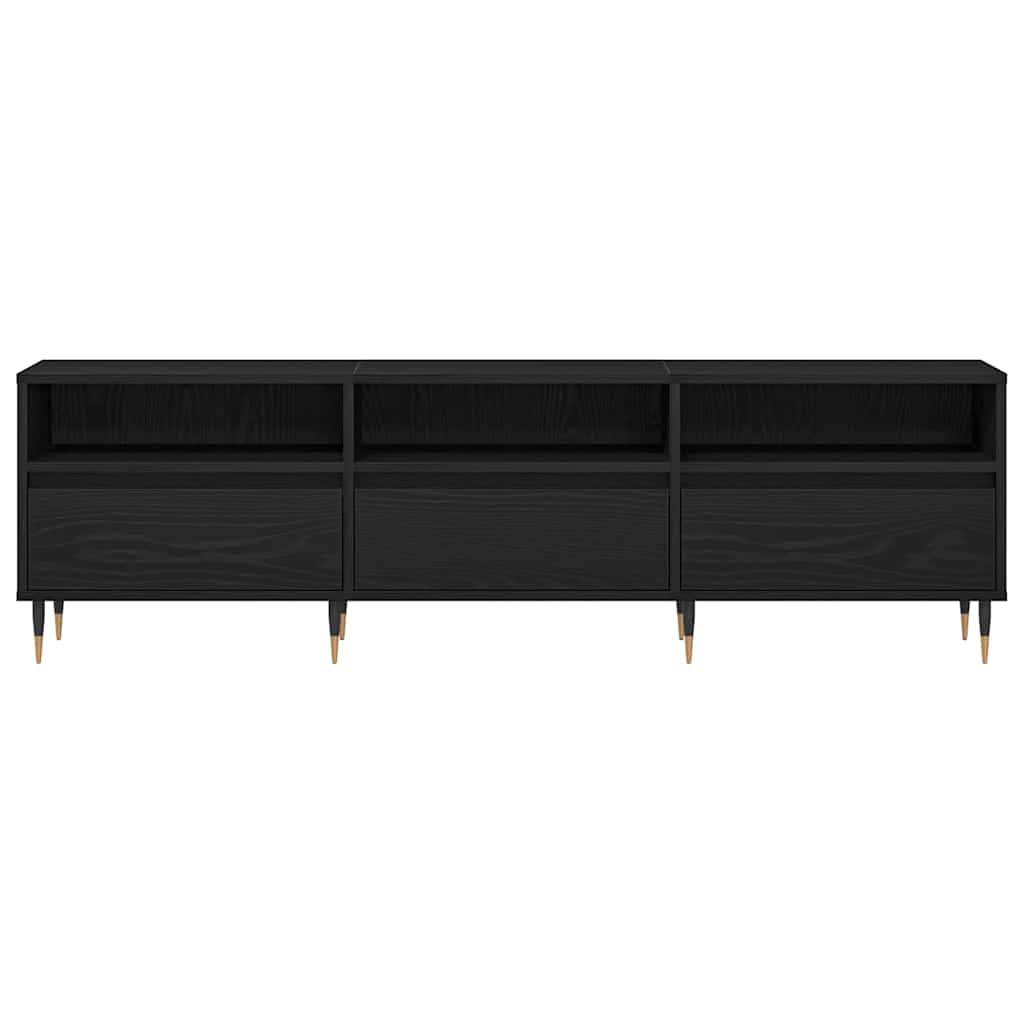 Meuble TV Chêne noir 150 x 30 x 44.5 cm Bois d'ingénierie - XIOS