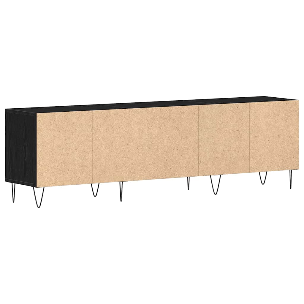 Meuble TV Chêne noir 150 x 30 x 44.5 cm Bois d'ingénierie - XIOS