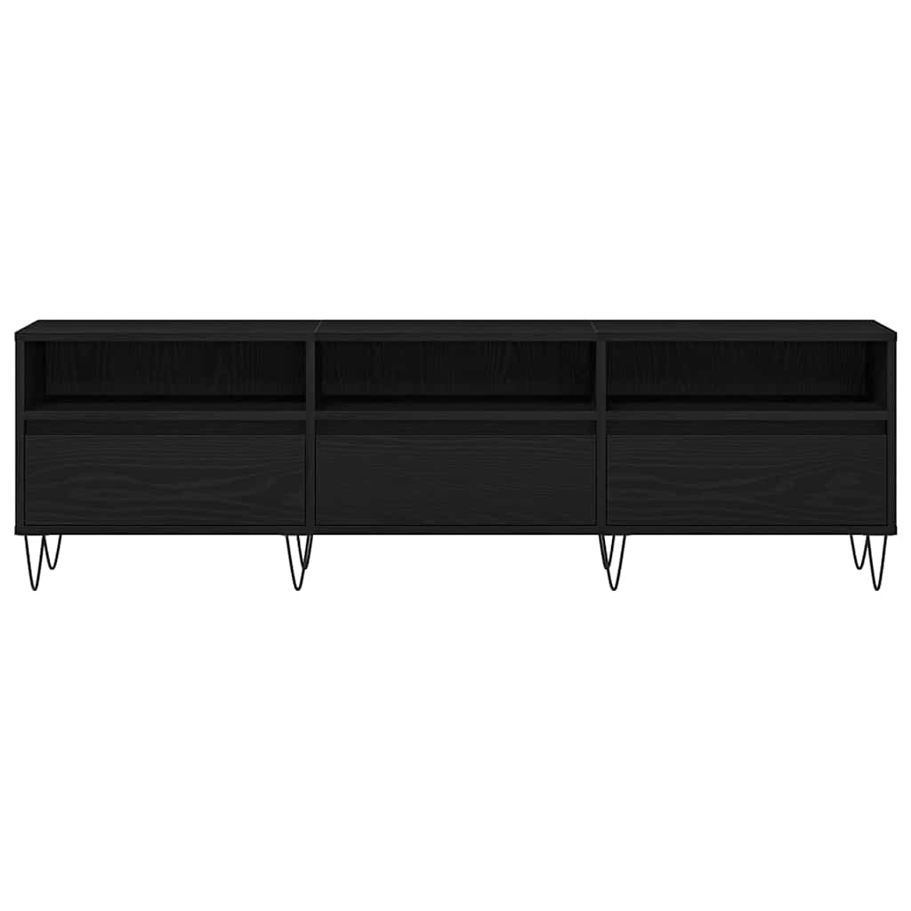 Meuble TV Chêne noir 150 x 30 x 44.5 cm Bois d'ingénierie - XIOS