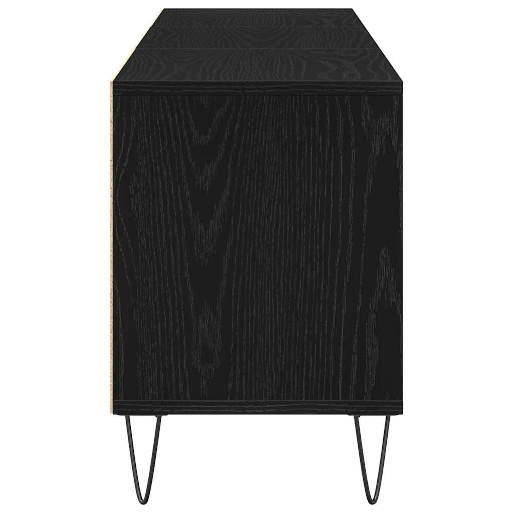 Meuble TV Chêne noir 150 x 30 x 44.5 cm Bois d'ingénierie - XIOS