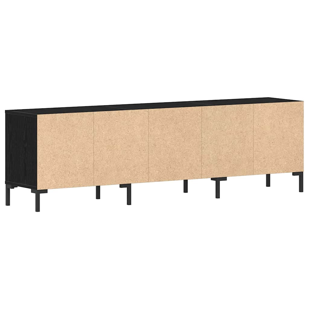 Meuble TV Chêne noir 150 x 30 x 44.5 cm Bois d'ingénierie - XIOS