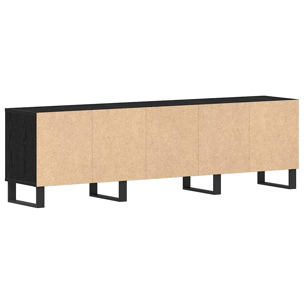 Meuble TV Chêne noir 150 x 30 x 44.5 cm Bois d'ingénierie - XIOS