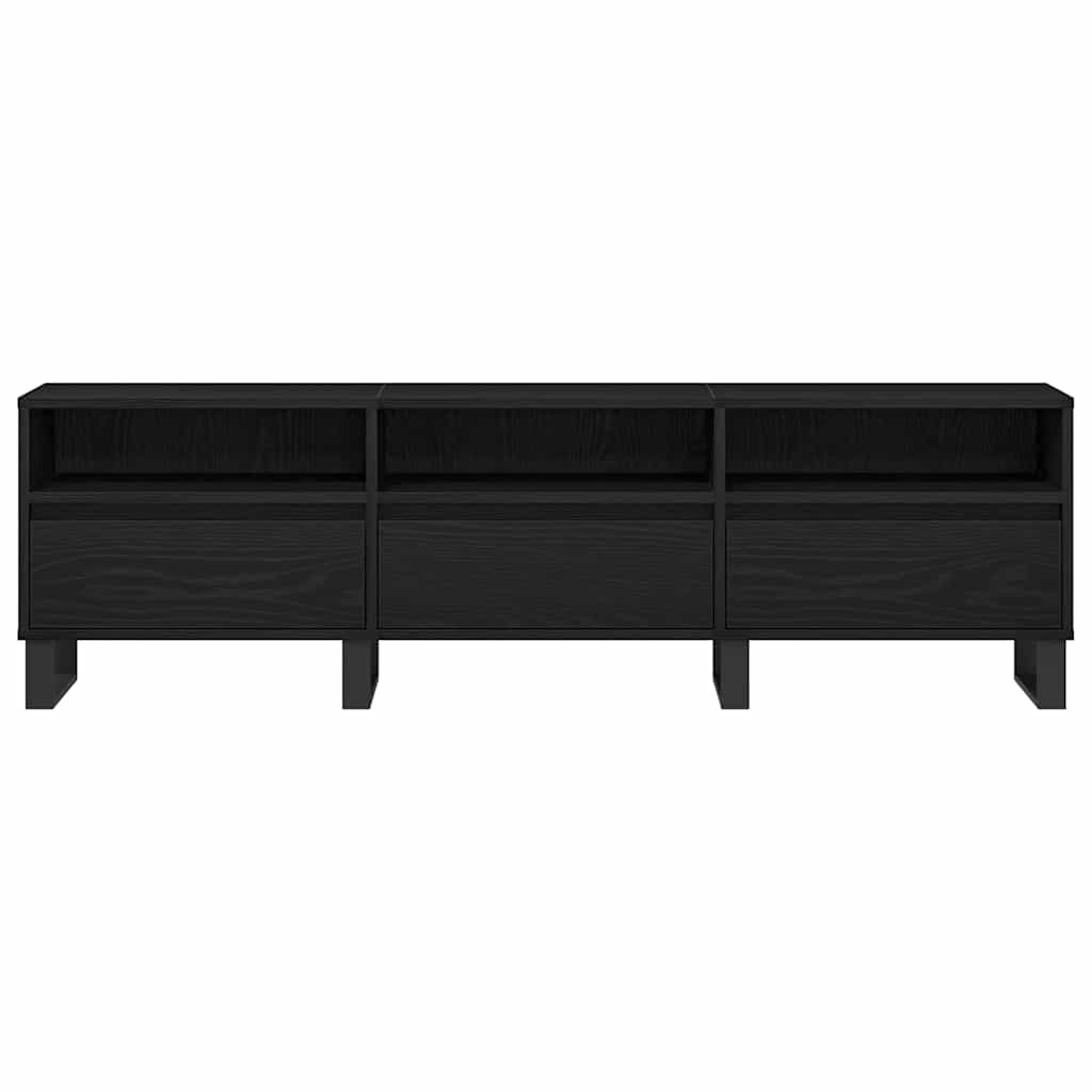 Meuble TV Chêne noir 150 x 30 x 44.5 cm Bois d'ingénierie - XIOS